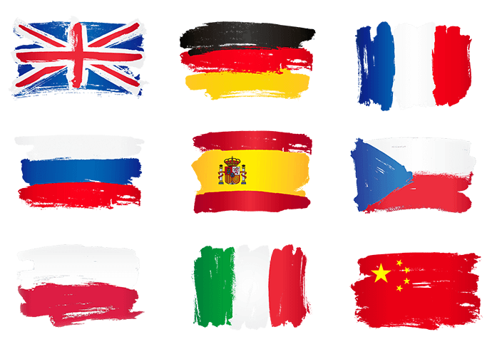 Sprache Flaggen International
